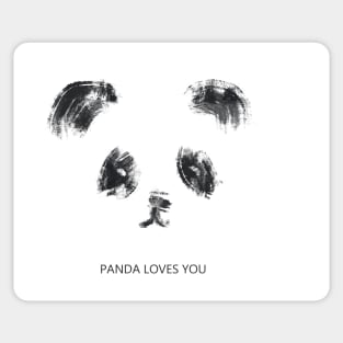 Panda loves you Sticker